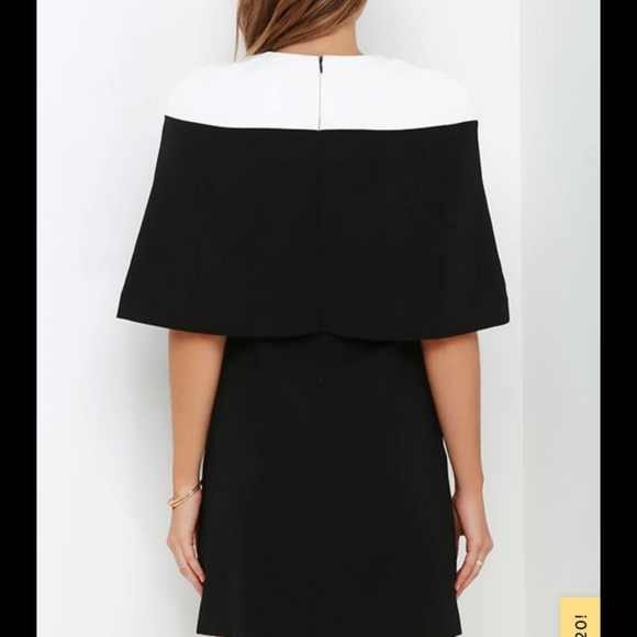 Elliatt Vatican black and white cape dress! Worn once! - Picture 4 of 5